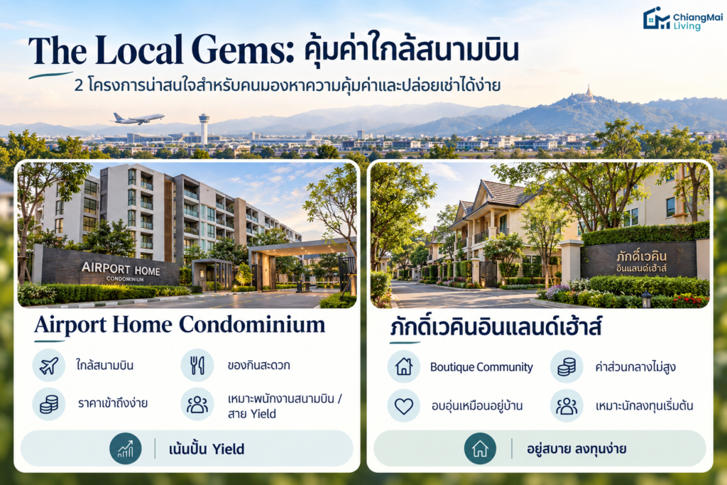 กลุ่มที่ 2 The Local Gems คอนโดทางเลือกในชุมชน (คุ้มค่า ปั้น Yield ง่าย)
