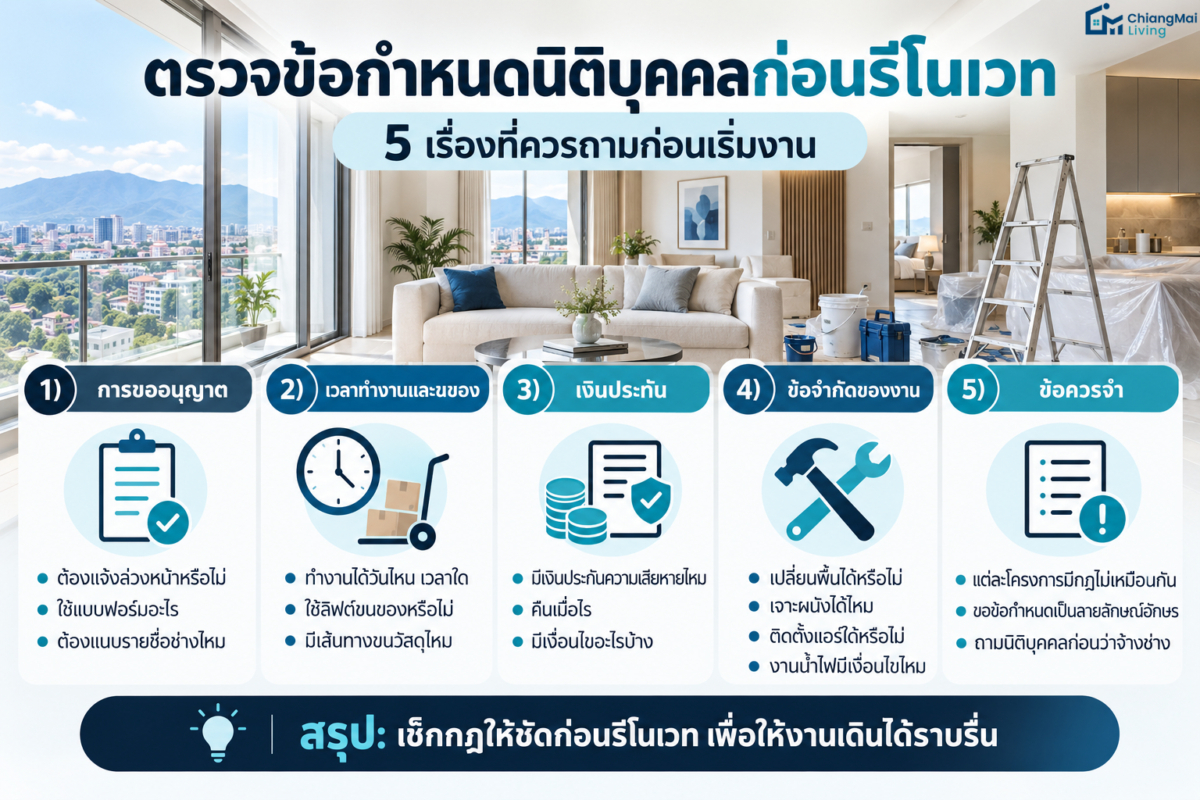 ตรวจข้อกำหนดนิติบุคคลก่อนรีโนเวท