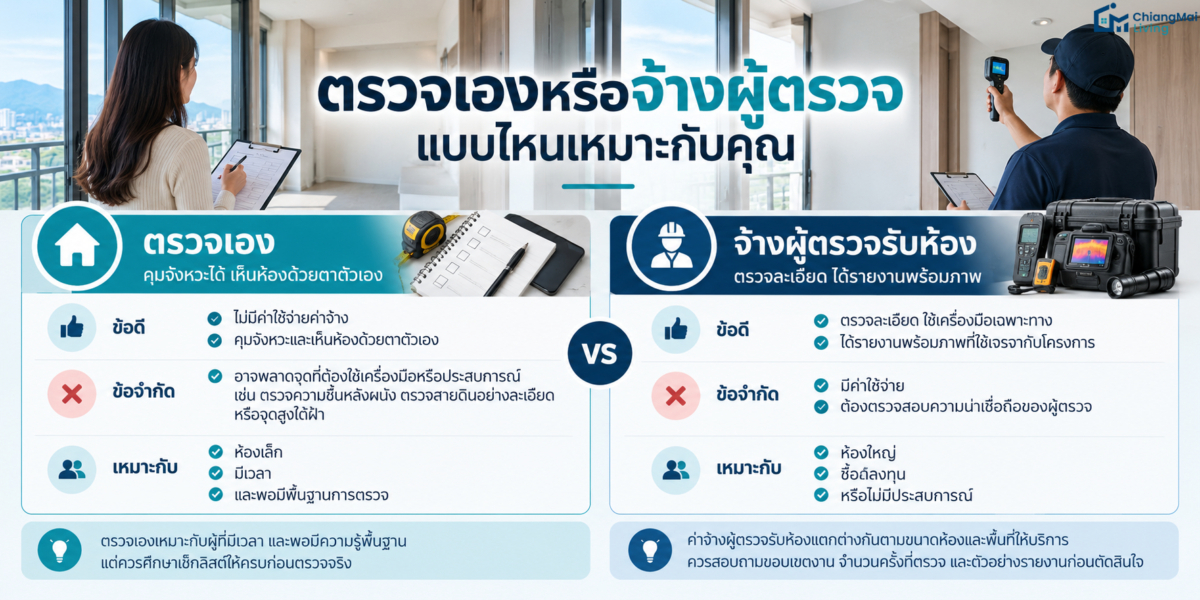 ตรวจเองหรือจ้างผู้ตรวจ แบบไหนเหมาะกับคุณ