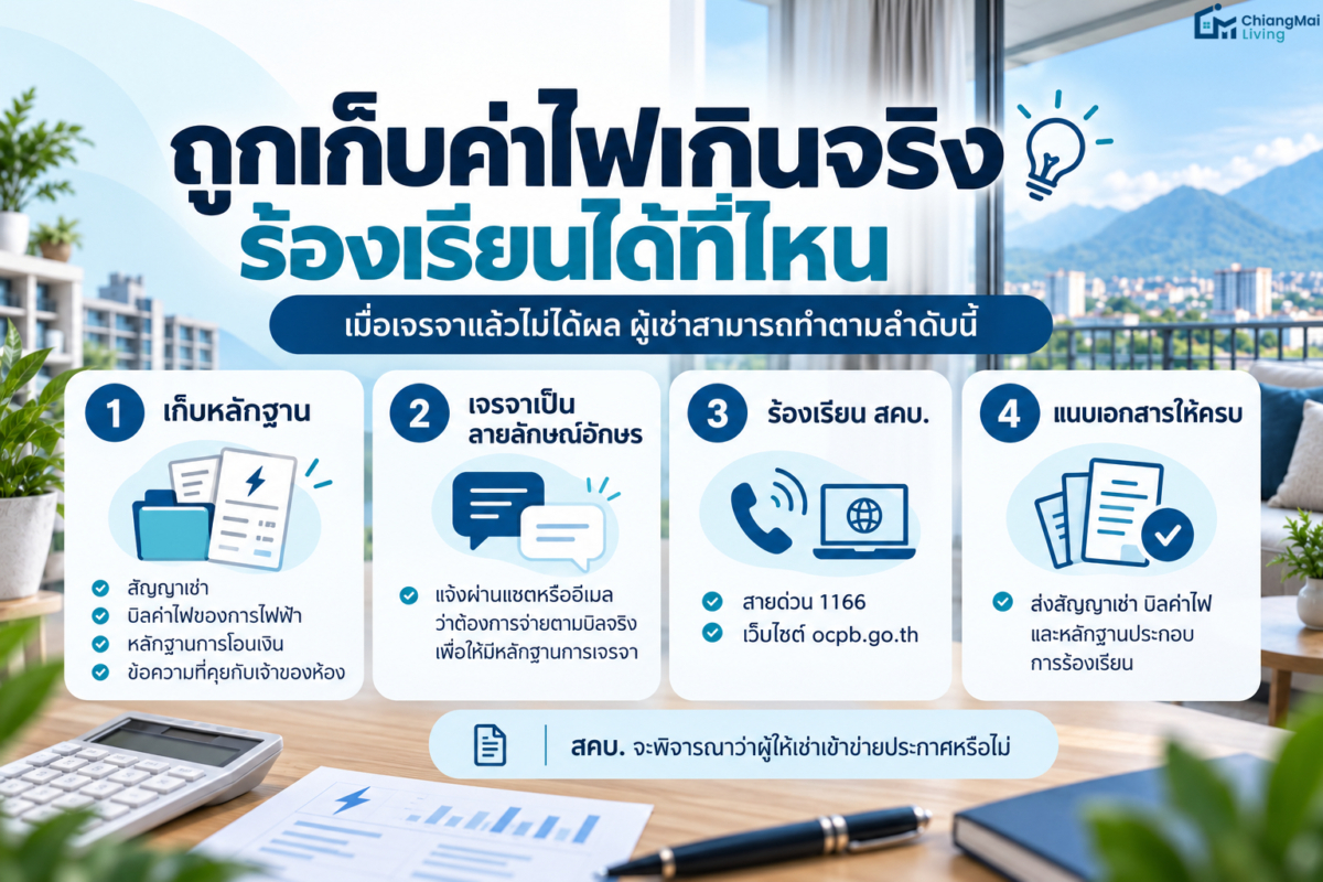 ถูกเก็บค่าไฟเกินจริง ร้องเรียนได้ที่ไหน