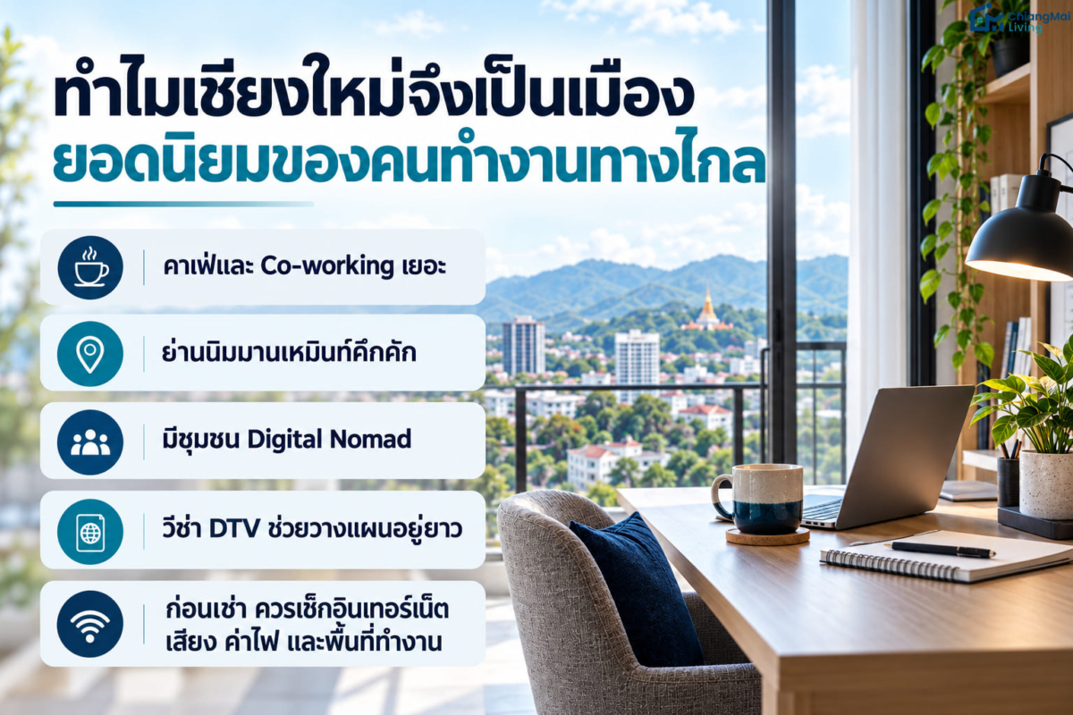 ทำไมเชียงใหม่จึงเป็นเมืองยอดนิยมของคนทำงานทางไกล