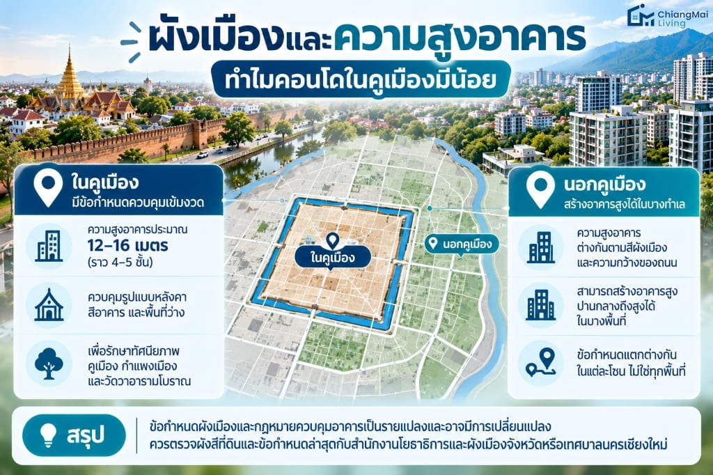 ผังเมืองและความสูงอาคาร ทำไมคอนโดในคูเมืองมีน้อย