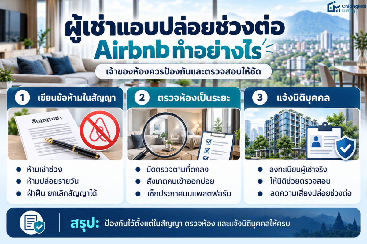 ผู้เช่าแอบปล่อยช่วงต่อ Airbnb ทำอย่างไร