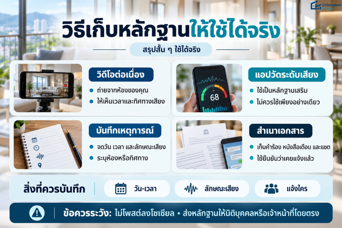 วิธีเก็บหลักฐานให้ใช้ได้จริง